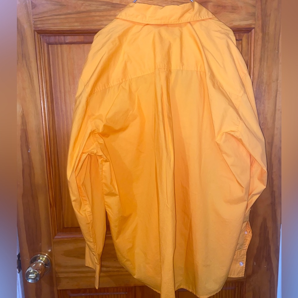 H&M orange button down - Picture 3 of 3